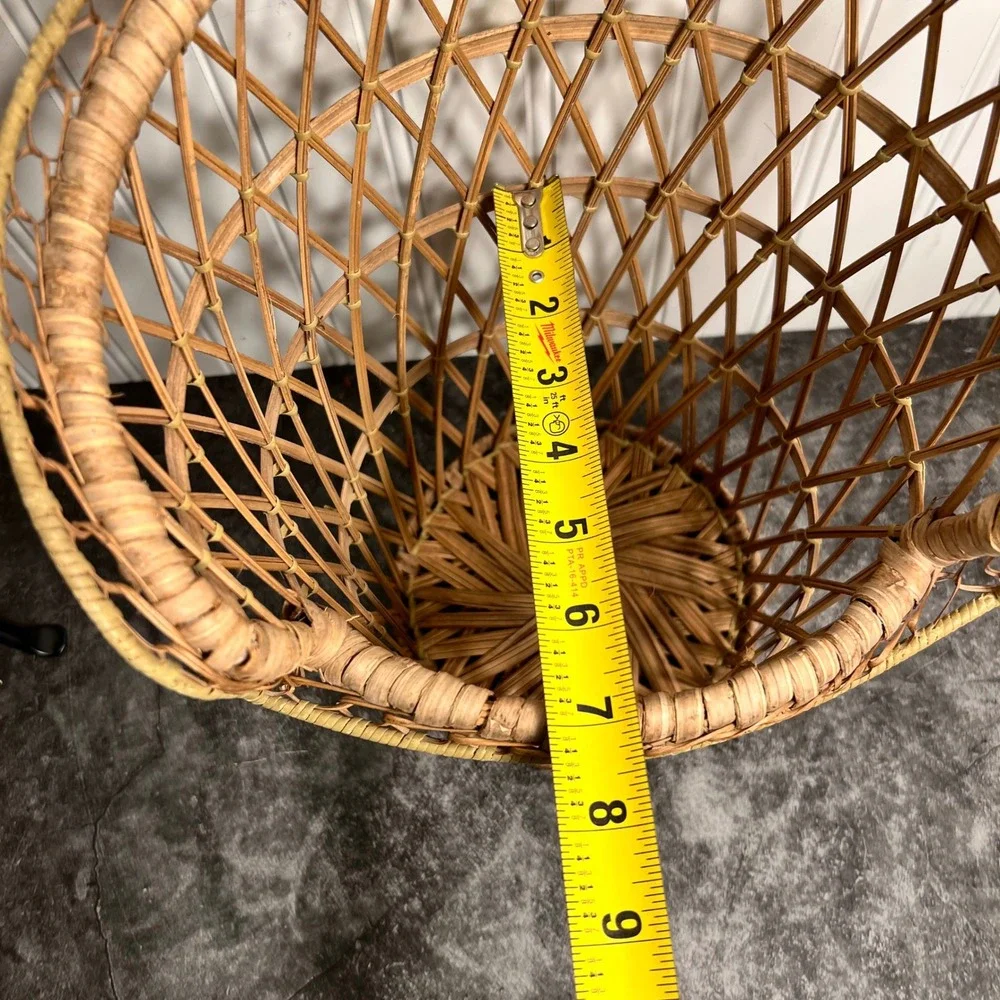 Vintage Wicker Planter Basket | Boho Cottage